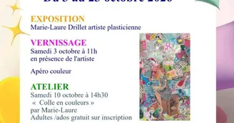Exposition, vernissage et atelier de Marie-Laure Drillet